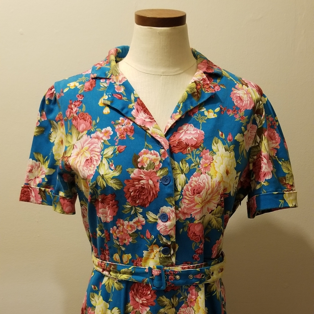 Lindy Bop Shirt Dress UK18 US XXL EUC